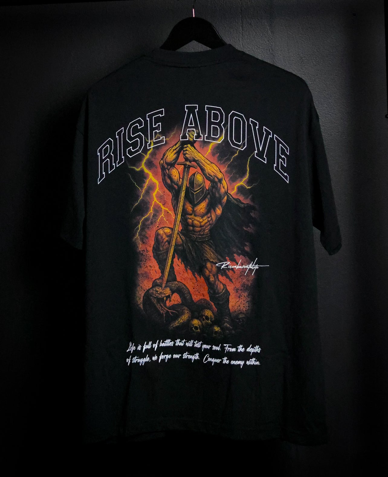 Riseaboveathlete | Warrior | Oversized T Shirt