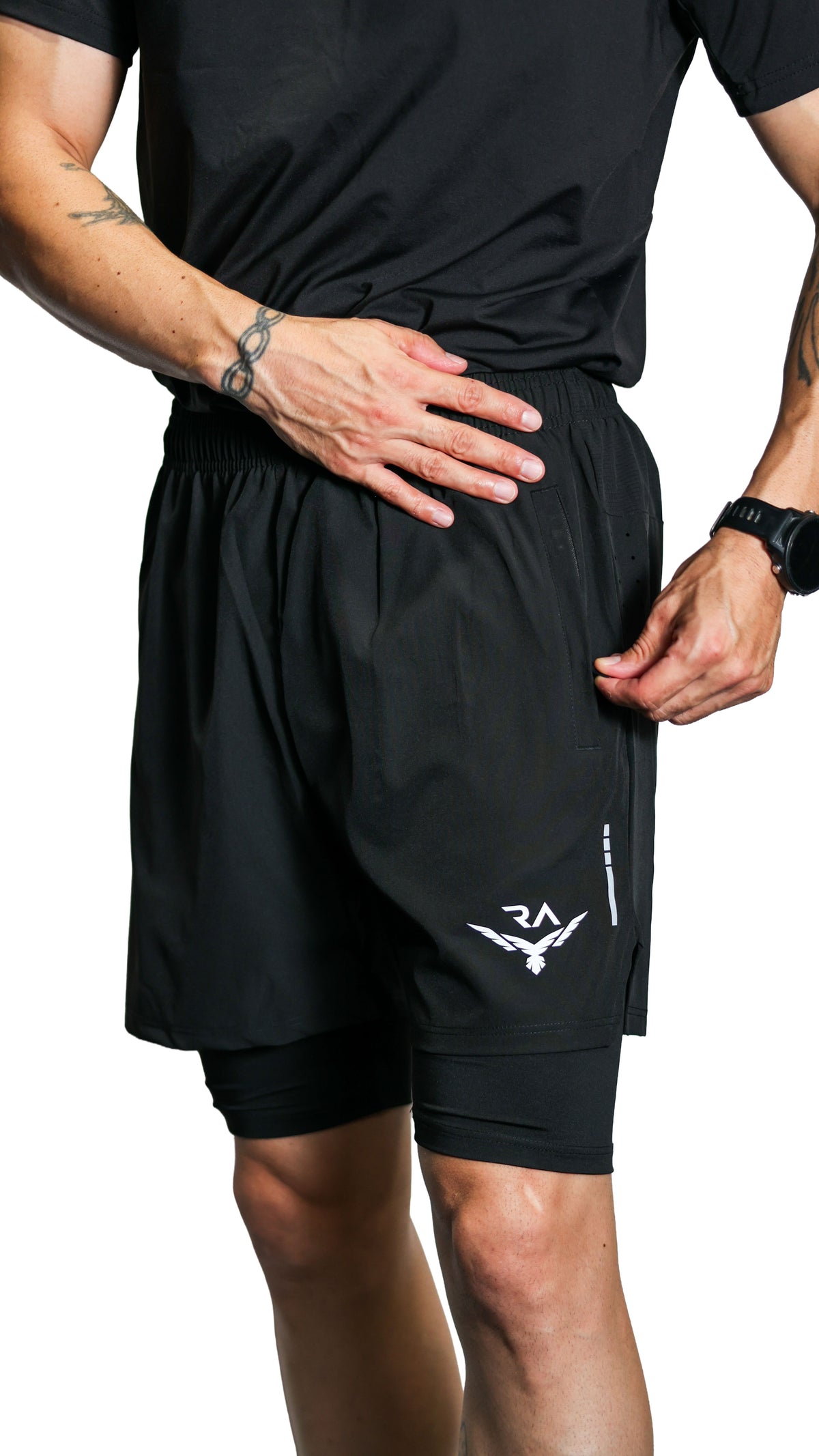 RA Hybrid 5" 2-in-1 Training Shorts