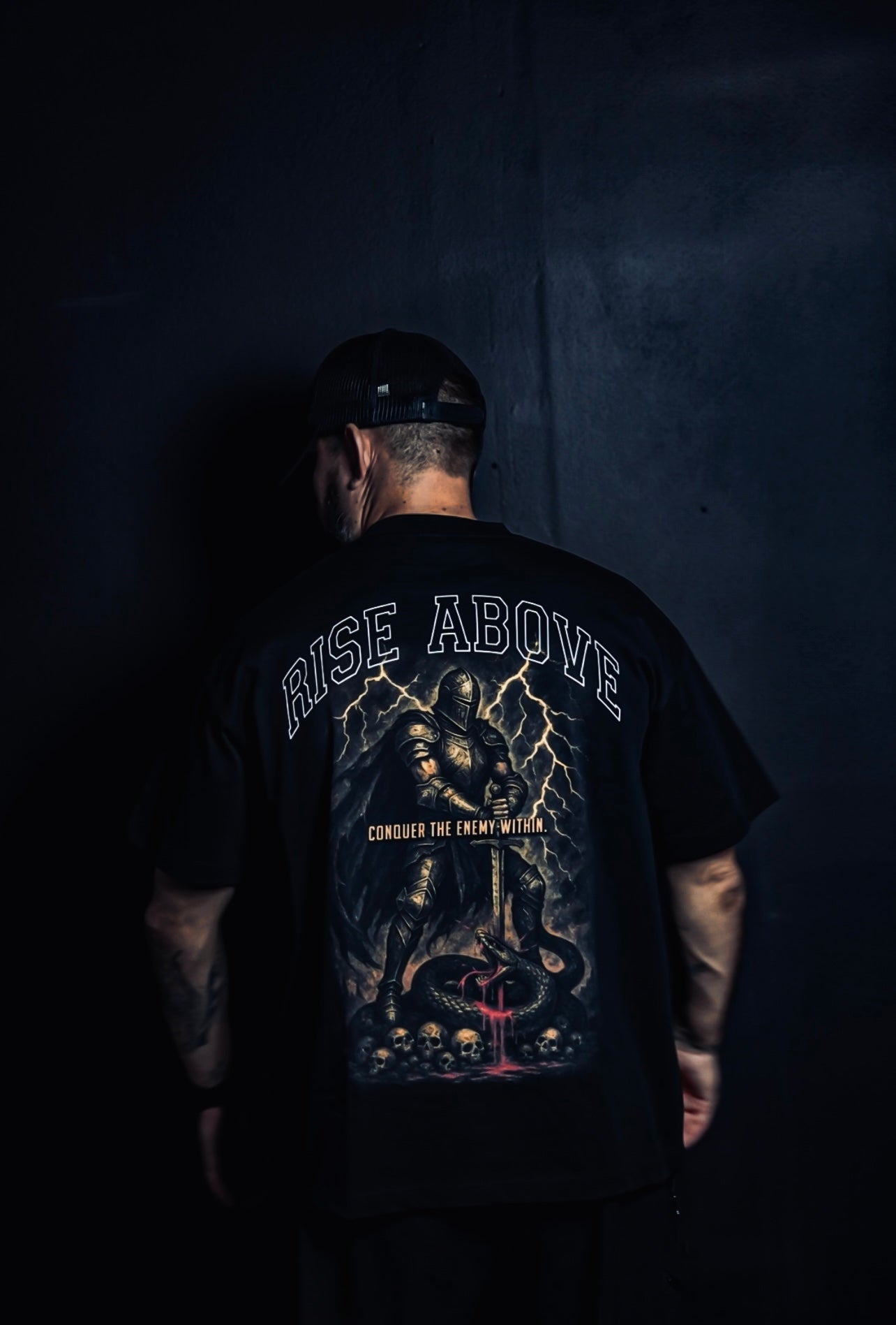 Riseaboveathlete | Conquer within | Oversized T Shirt