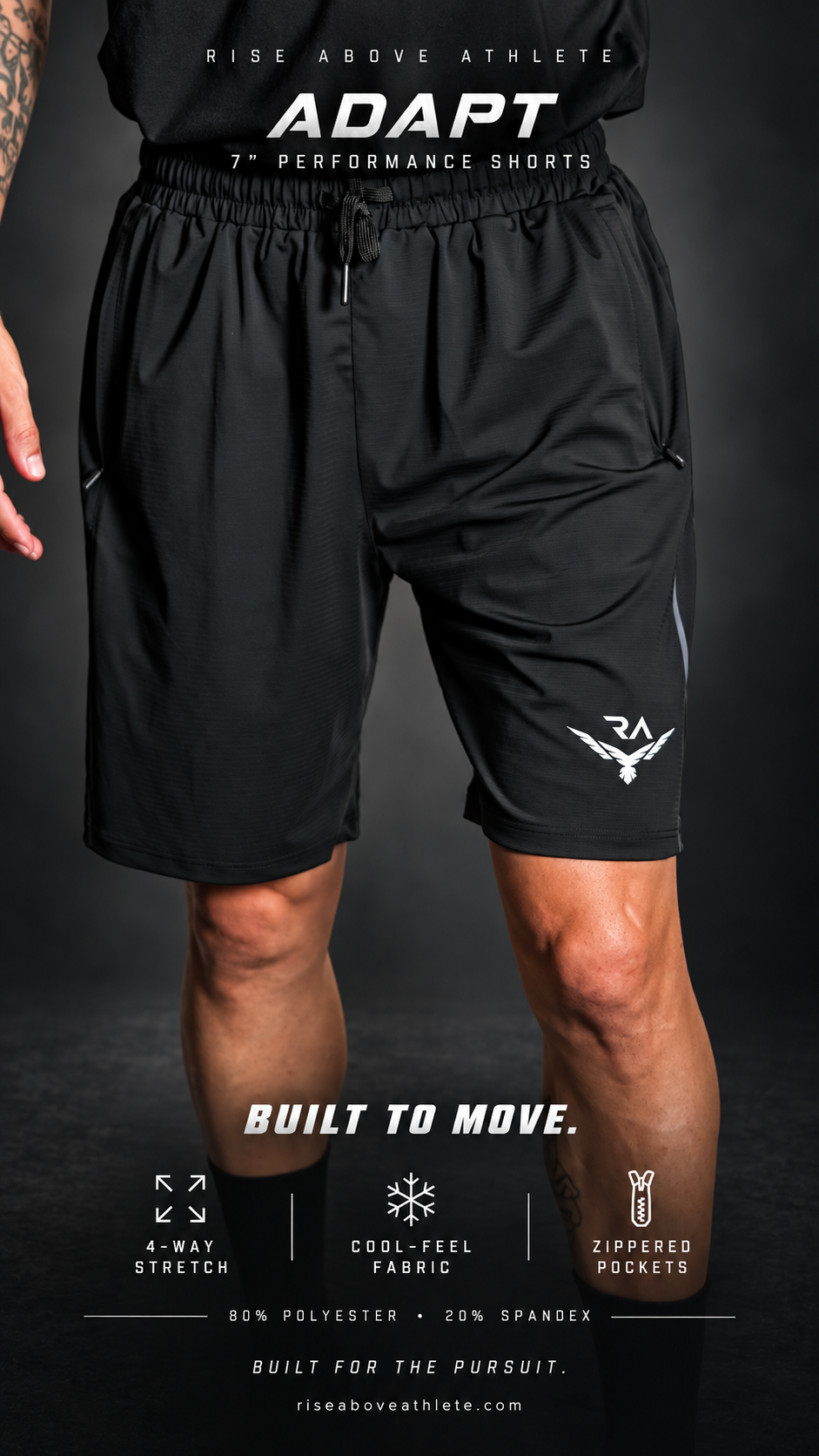 RA Adapt 7” Performance Shorts