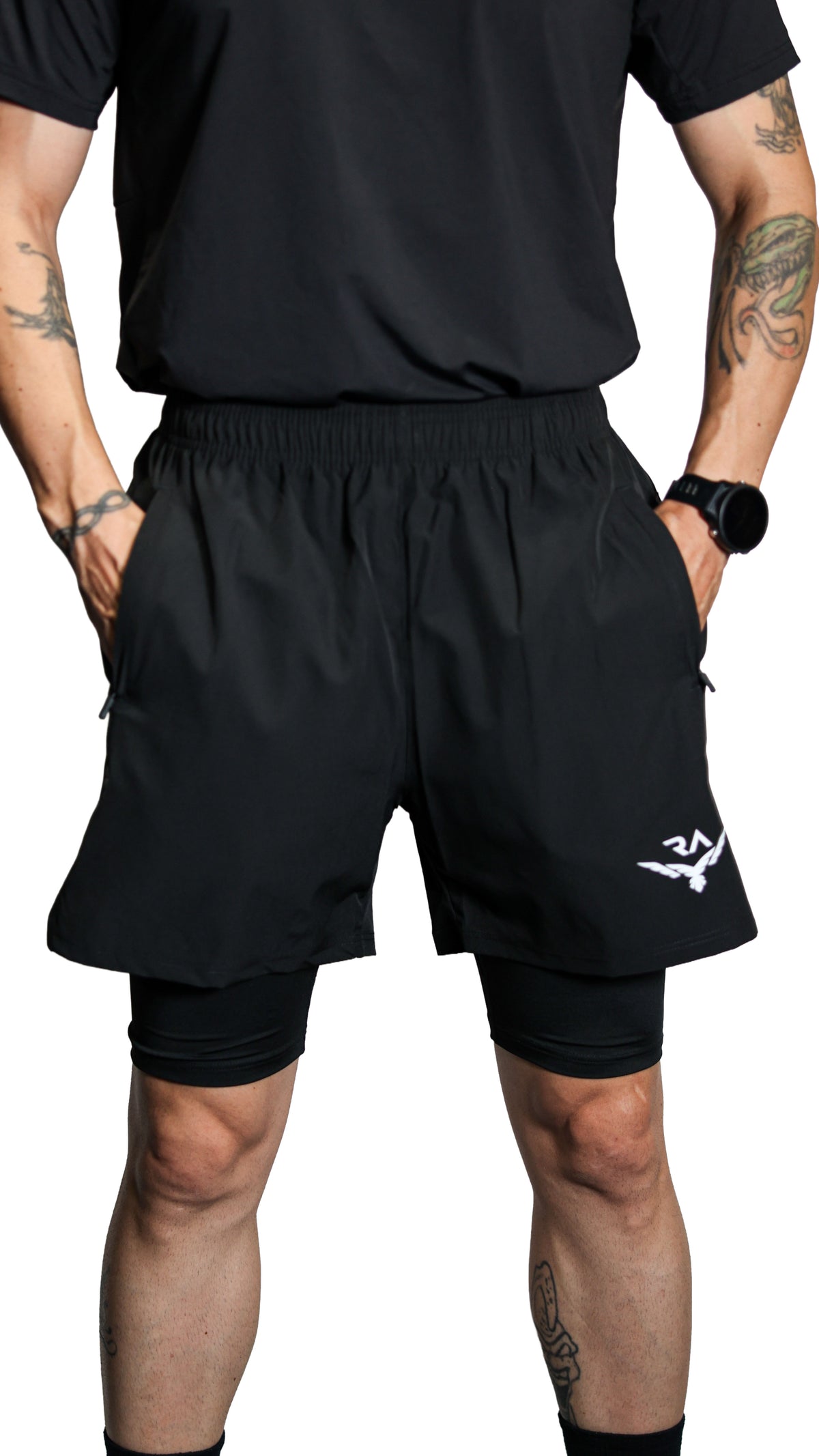 RA Hybrid 5" 2-in-1 Training Shorts