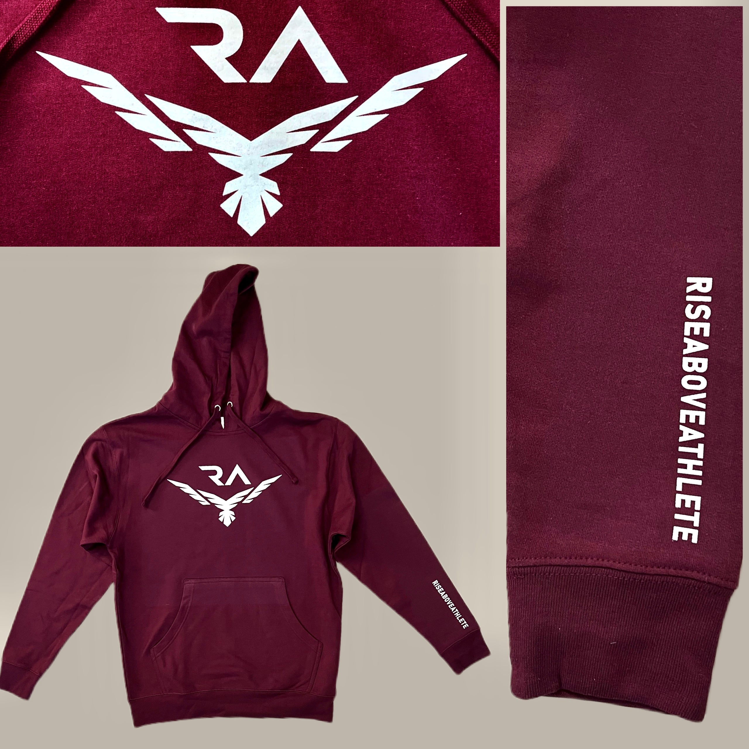 Riseaboveathlete® Hoodie | Maroon