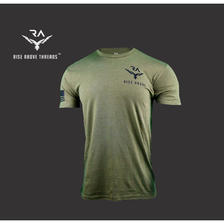 Riseaboveathlete® Battle Ready | Military Green | Unisex T Shirt